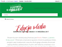 Tablet Screenshot of europejskifestiwalsmaku.pl